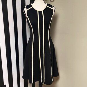 Ann Taylor: Black and Creme Formal Dress Size 0